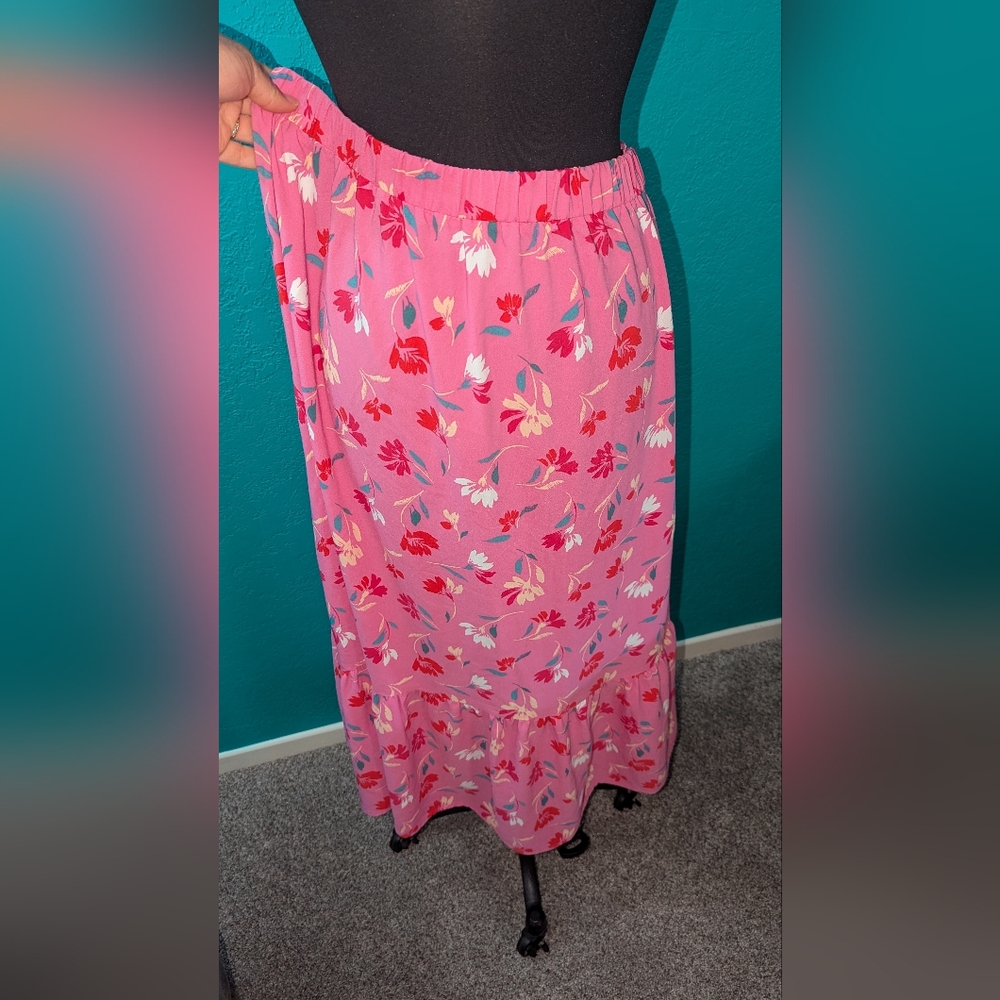 Floral Pink Skirt